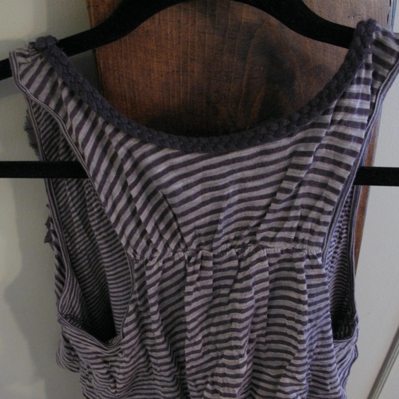DELETTA ANTHROPOLOGIE Plum Purple Tiered Tank M - Picture 15 of 15